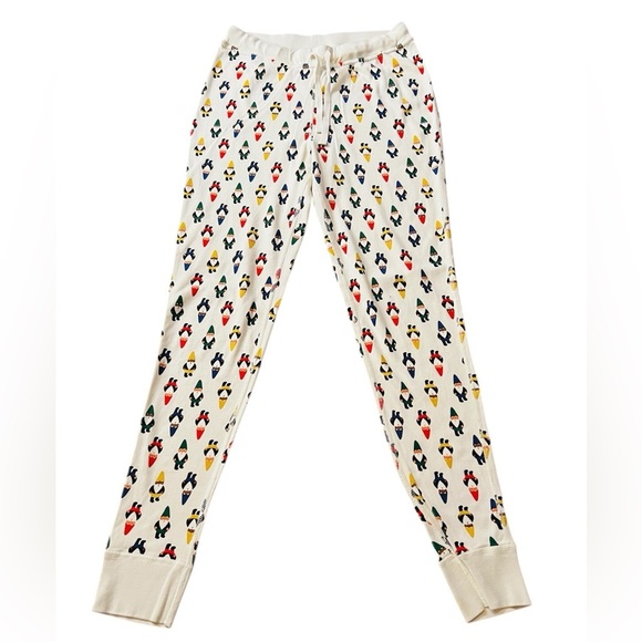 Hanna Andersson Unisex Organic Cotton Holiday Gnome Pajama Bottoms Size Medium - Picture 1 of 8